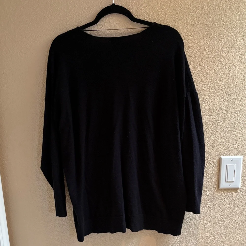 Torrid Black V-Neck Pullover Sweater - Picture 6 of 7